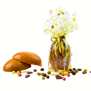 ŒUF EN NOUGATINE GARNI DE FRITURES & OEUFS DE PÂQUES