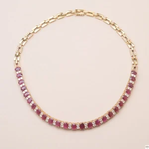Collier Morabito Burmy Rubis