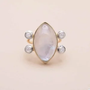 Bague Carreau Nacre