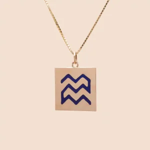 Collier Vintage Plaque Lapis