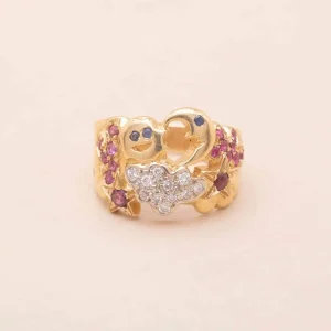 Bague Vintage Starmoon Or