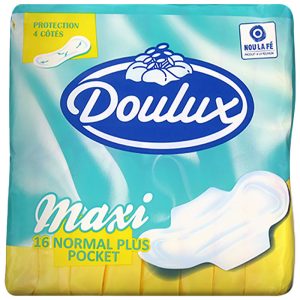 DOULUX Maxi – Serviettes Hygiéniques Normal Plus Pocket (x16)