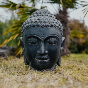 Statue Gartenbrunnen Buddha-Kopf 50cm