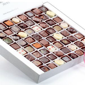 COFFRET 128 CHOCOLATS – 2 Niveaux – NOIR ou ASSORTIS