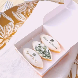 Coffret de calissons personnalisés – cadeau invité mariage Olivier