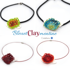 Colliers dentelle inspiration végétal – océan