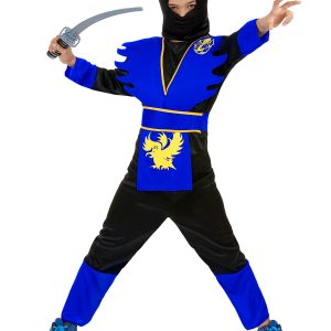 Déguisement garçon Ninja Bleu 4-6 ans