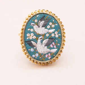 Broche Mosaïc Or